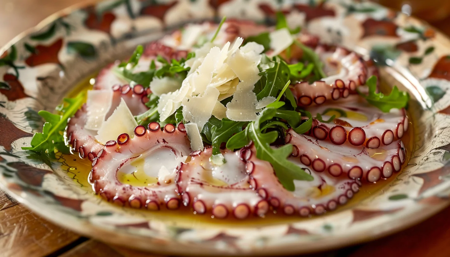 carpaccio pulpo