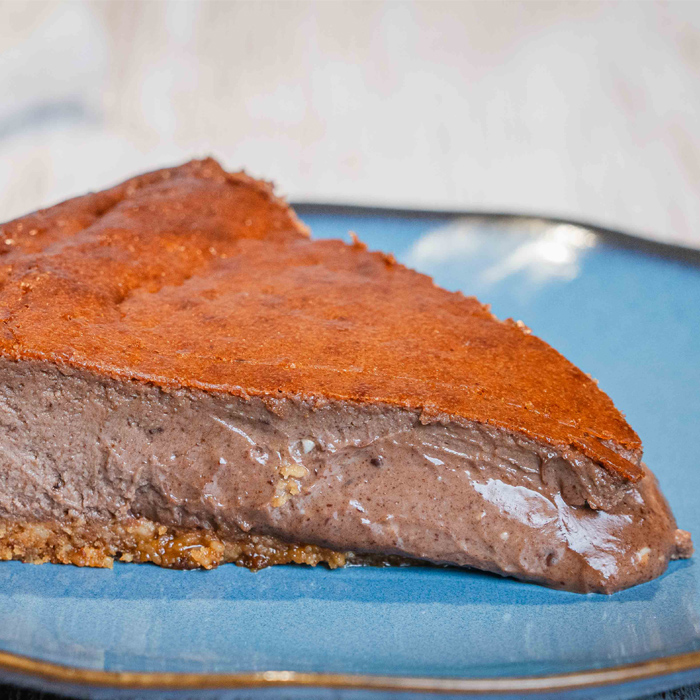 tarta de queso de chocolate